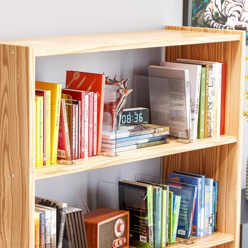 Yieach 8 Pack Acrylic Shelf Dividers for Closet Organization - Suitable for All Cupboard,Wood Shelves -Clear Closet Dividers for T Shirt,Towel,Bag,Purse Dividers,Handbag Organizer,Sweater Organizer - Image 6