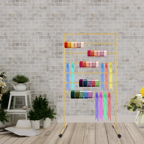 7 Tiers Rolling Display Tie & Scarf Rack Towel Belt Hanger - Image 3