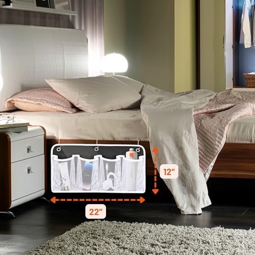 RV Shoe Storage for Bedside - 4 Pocket Wall Mounted Entryway Shoes Rack - Image 5