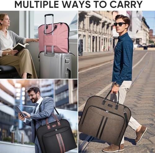 BALEINE Garment Bags for Travel, Water Resistant Carry on Suit Bag - Image 6