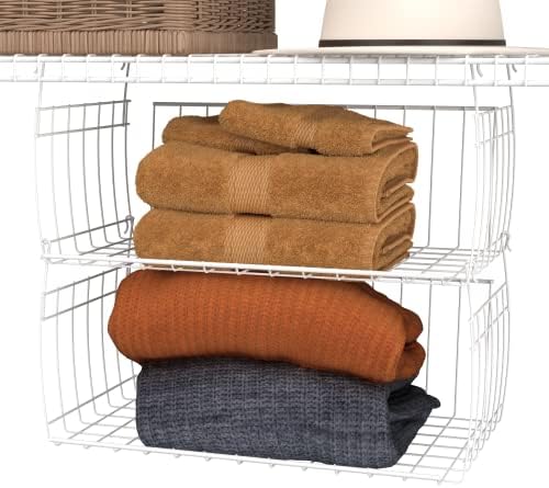 ClosetMaid Wire Hanging Shelf Basket for Storage, Organization in Closet or Pantry, No Assembly or Installation, Durable, White - Image 5