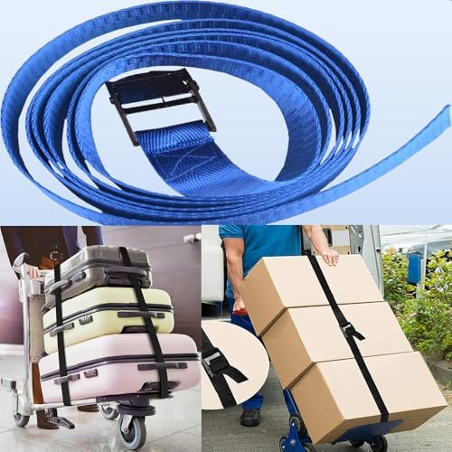 4PCS Tie Down Straps with Adjustable Buckles, 59"x1" Heavy Duty Cam Buckle Lashing Straps for Cargo, Trucks, Luggage, Trailer, Motorcycle (Dark Blue) - Image 4