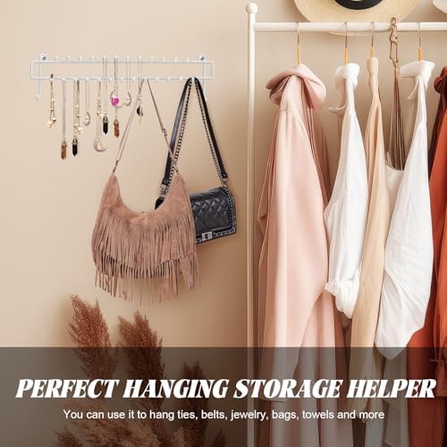 Gisafai 4 Pcs Tie Rack Organizer Wall Mounted, Belt Holder Rack - Image 6