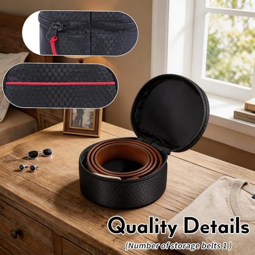 Belt Organizer Case,Travel Belt Storage Holder for Closet Drawer - Image 6