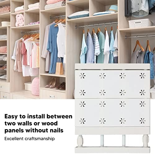 Wardrobe Partition Board, Storage Extendable Rod Space Saving Layered Partition Board for Cabinet (Length 30‑40cm/11.8‑15.7in) - Image 4