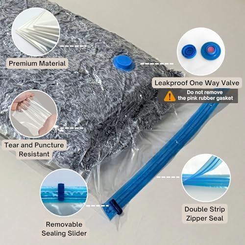 Vacuum Storage Bags with Hand Pump, Vacuum Seal Space Saver Bags, 35 Combo - Image 6
