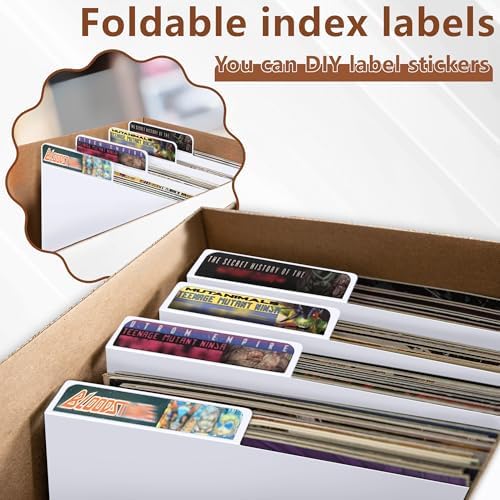 Comic Book Dividers, 50-Pack with Writable Tabs for Comic Storage Boxes - Image 5