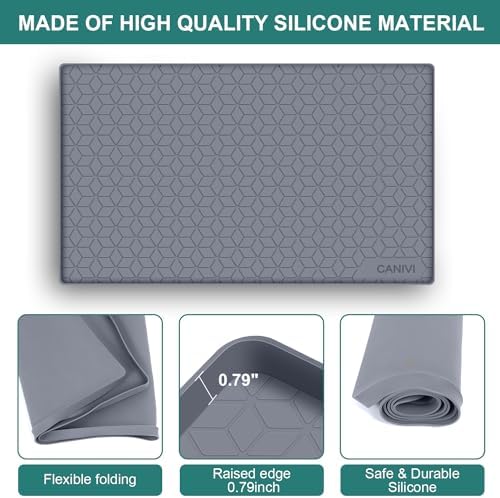 Under Sink Mat, 28"x22" Waterproof Tray for Cabinet, Holds 3 Gal - Image 6