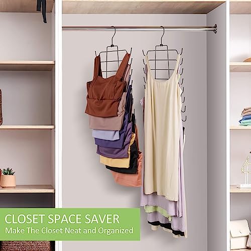 2 Pack Tank Top Hanger, Rotating Bra Organizer Space Saving - Image 5