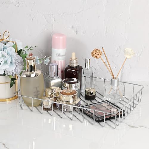 BTSKY Multipurpose A4 File Tray Wire Desk Tray Organizer, Silver - Image 5