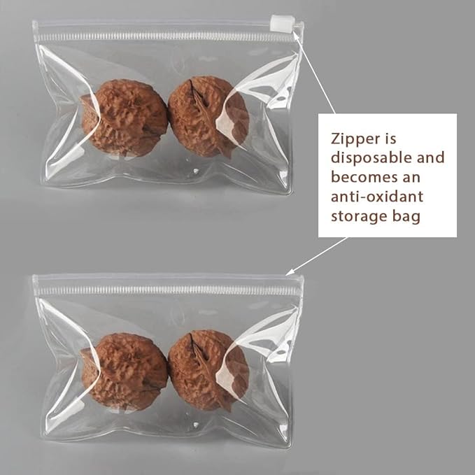 HSLFUAI 50PCS Bags | Jewelry Bags Clear Plastic Transparent PVC With Zipper Closure, Jewelry Bag Small Plastic Bags For Jewelry (8 * 8cm 3.15 * 3.15 inch)