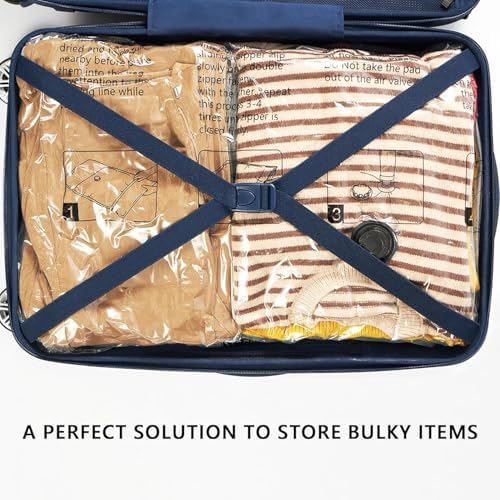 Vacuum Storage Bags, Compression Packing Space Saver Seal Bags for Clothing Bedding Comforters Blankets Pillows, 8 Jumbo - Image 6