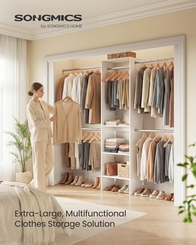 SONGMICS Closet System, Customizable Walk-In Closet Organizer System - Image 2