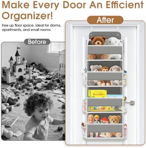 Over The Door Organizer Storage behind Door Hanging Organizer for Nursery - Image 5