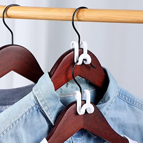 Unittype 100 Pcs Unitype Hanger Connector Hooks, Space Saving Clips, White - Image 6
