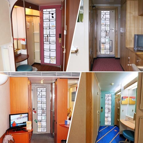 CTTZCKJ Over The Door Organizer For Cruise Ships|Magnetic Door Organizers with 14-Pocket for Cruise Ship|61"x11"|Cruise Over the Door Organizer,Magnetic Shoe Rack for Cruise,Behind-Door Storage - Image 7