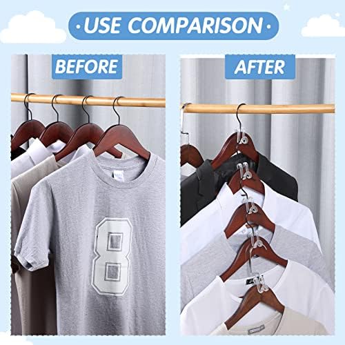 Unittype 150 Pcs Unitype Hanger Connector Hooks, Space Saving Clips, Clear - Image 5