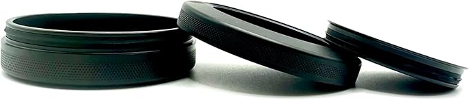 3.0 | Metal Container for Zyn, Premium Aluminum Can & Rugged Pouch Holder | Extra Capacity, Knurled Grip & Used Pouch Storage | EDC (Black)