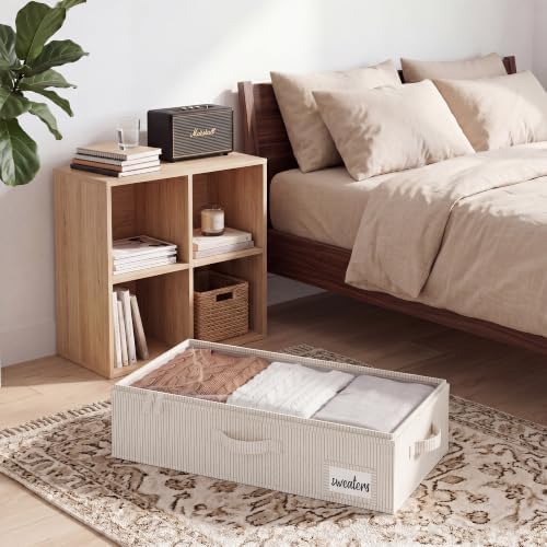 StorageWorks 5 Inch Low Profile Under Bed Storage Containers with Clear Lid - Image 5
