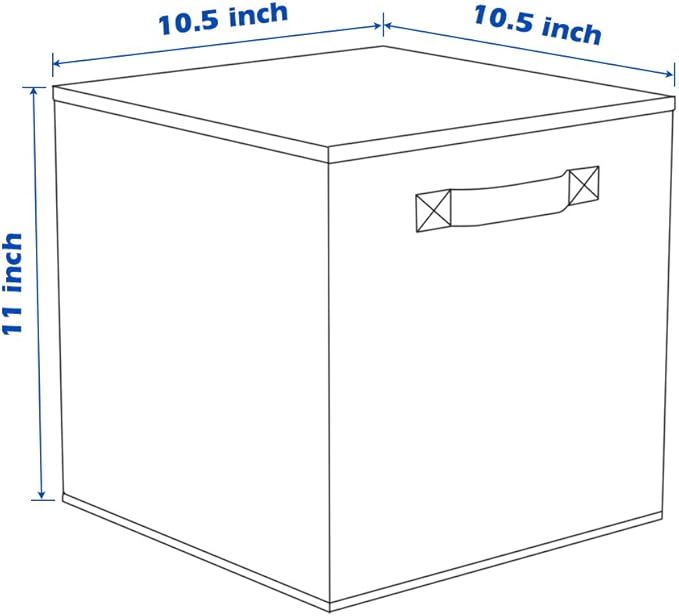 ShellKingdom Foldable Fabric Storage Cubes And Cloth Organizer Drawer For Closet And Toys, 6 Pack (Chocolate)