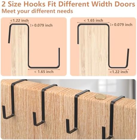 FENTEC 24 Large Pockets Over Door Shoe Organizer, Mesh Hanging Shoe Organizer for Closet Mesh Closet Holder, Back of Door Organizer for Cruise Ships, Rack for Wall, Black, 1 Pack - Image 3