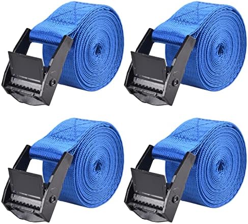 TRIWONDER Tie Down Straps Lashing Straps with Cam Buckle Nylon Webbing Heavy Duty Adjustable for Battery Kayak Motorcycle Cargo Packing by TRIWONDER