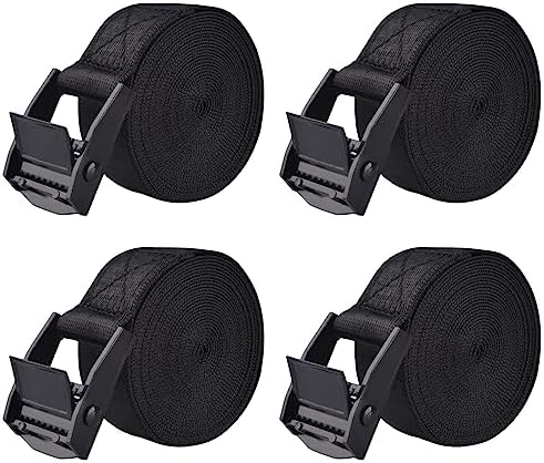 TRIWONDER Tie Down Straps Lashing Straps with Cam Buckle Nylon Webbing Heavy Duty Adjustable for Battery Kayak Motorcycle Cargo Packing by TRIWONDER