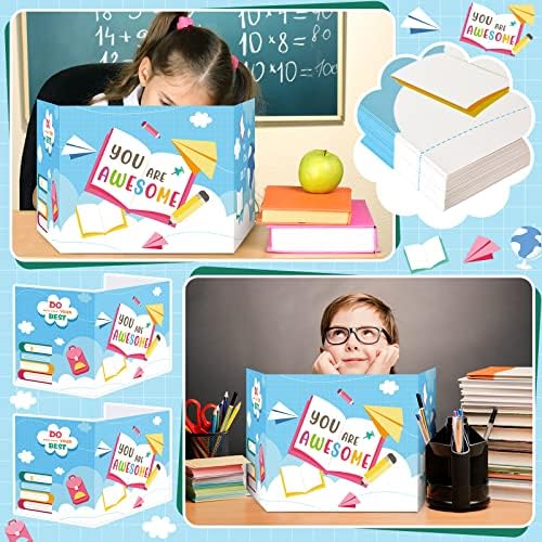 36 Pcs Desk Dividers Privacy Boards for Student Classroom, You are Awesome - Image 4