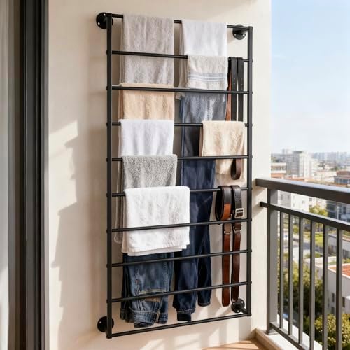 10 Tier Scarf Display Rack Tie Hijab Ribbon Organizer Gift Wrap Paper Holde - Image 5