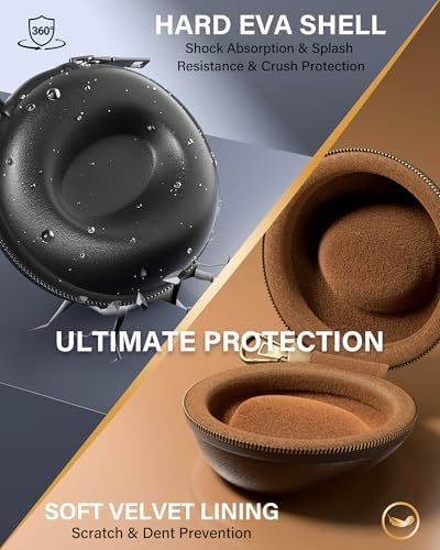 ProCase Single Watch Travel Case with Carabiner Clip, EVA Hard Shell - Image 3