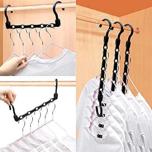 24 Pack Closet Organizers and Storage, Stronger Space Saving Hangers - Image 5