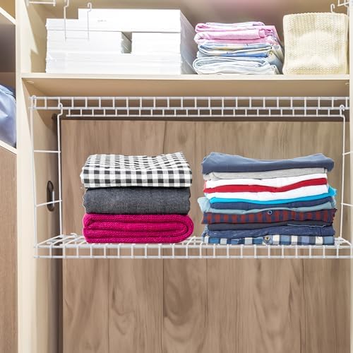 Rubbermaid 5 in. W Steel Universal Wire Closet System Added Storage Hanging Shelf (2 Pack) 2 x 2044313 - Image 5
