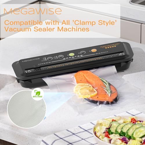 MEGAWISE Vacuum Sealer Rolls, 8 in x 21.6 ft, 5 Pack, BPA-Free - Image 5