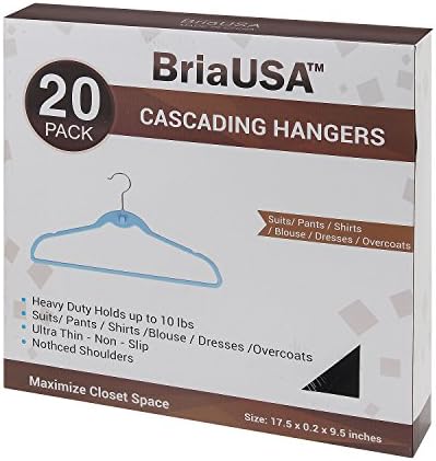 Prettyia White Hangers,Cascading Hangers,Space Saving Hangers - Image 2