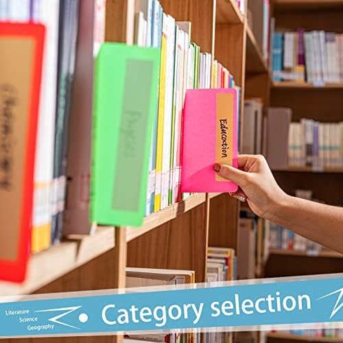 Gersoniel 16 Pcs Library Shelf Dividers Book 6 x 12 Inch Comic Book Divider - Image 4