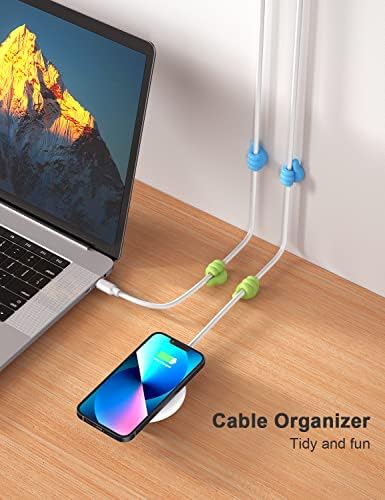 iToleeve 12 Pack Thumbs Up Cable Clips, Cord Organizer for Wire Management - Image 4