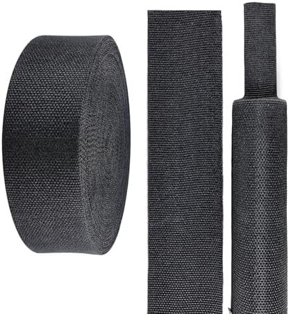 2 in 1 Heat Shrink Braided Sleeving Fabric Tubing 1-1/8"-32FT by Sunnarepoon