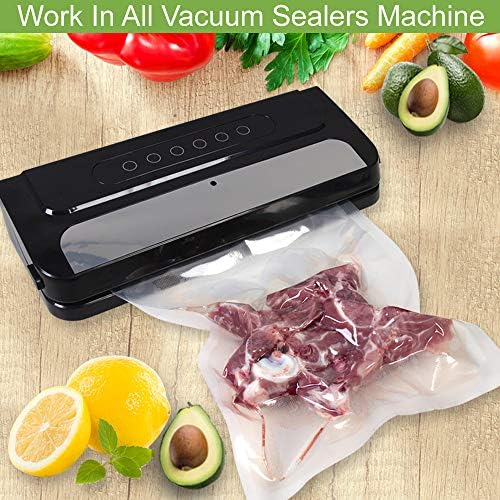 8 Rolls 8"x20'(4)+11"x20'(4) Vacuum Sealer Rolls for Food Storage - Image 2