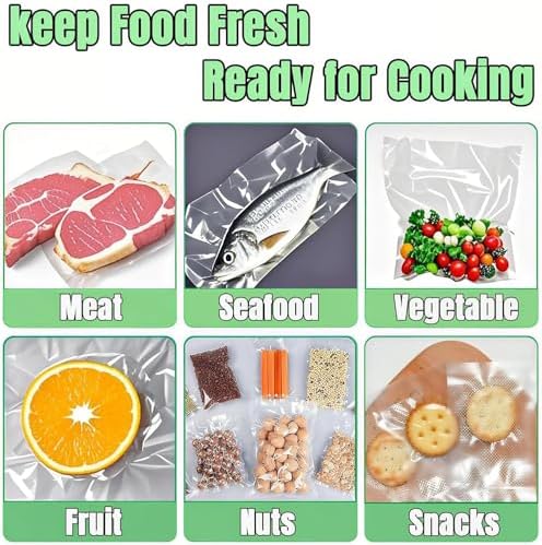 Vacuum Sealer Bags for Food - 50 Count 6"x10" Precut | BPA-Free Commercial Grade | 6X Freshness | Universal Clamp Machine Fit | Ideal for Freezer & Sous Vide - Image 7