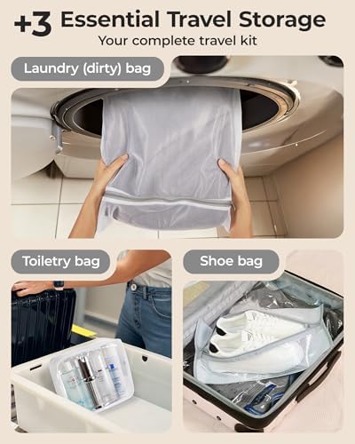 BAGSMART Travel Vacuum Bags with Rechargeable Electric Pump, 21PC Kit - Image 4