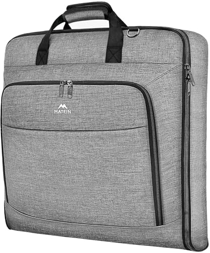 MATEIN Carry On Garment Bags for Travel, Water Resistant Hanging Suit Bag by MATEIN