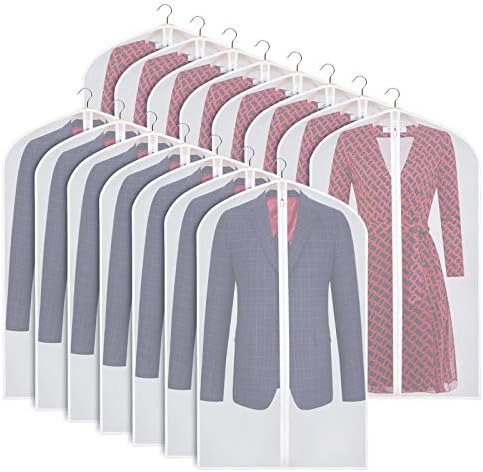 Zilink Suit Bag for Storage Suit Cover Protector 40 in, 15 Pack by Zilink