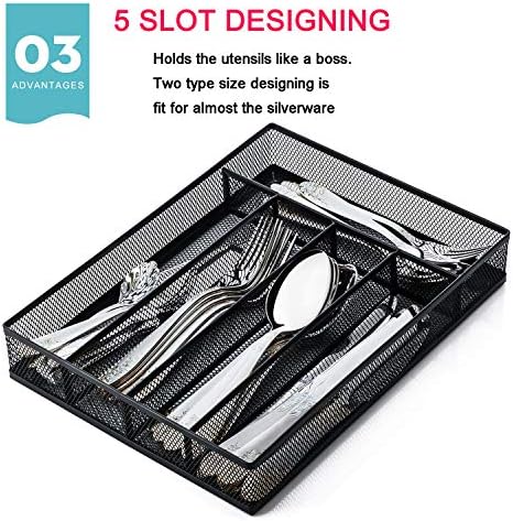 JANE EYRE Utensil Drawer Organizer - 5 Compartments - Image 5