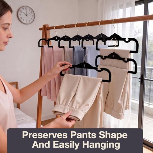 Velvet Pants Hangers 30 Pack Velvet Hangers Non Slip,for Pants Coat - Image 5