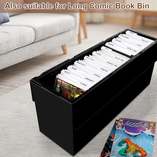 Comic Book Dividers, 50-Pack with Writable Tabs for Comic Storage Boxes - Image 6