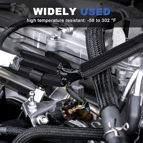 1/4" Cable Management Loom Wrap Sleeve Cord Wire Hider Organizer Covers - Image 7