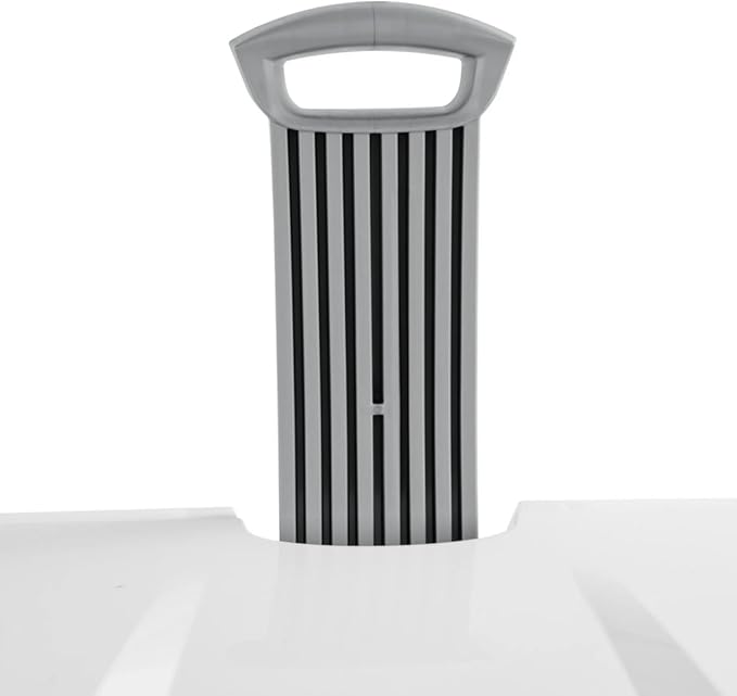 White Laundry Basket, Laundry Hamper with Lid & Wheels, Hamper with Retractable Handle, Ventilated Hamper Basket for Bedroom, Bathroom, and Laundry Room, School Dormitory