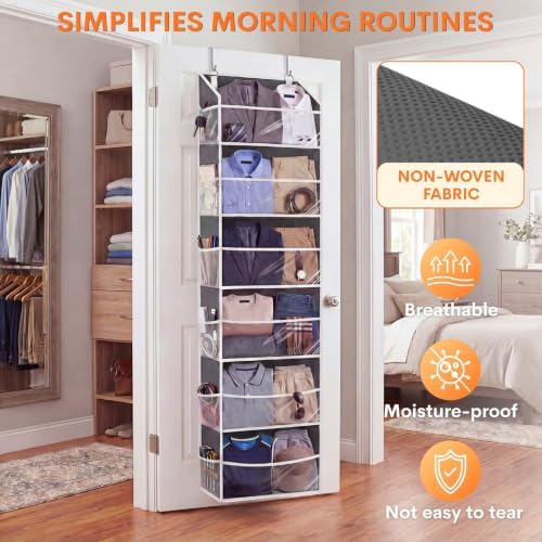 Ofiray-home Over Door Organizer with 6 Large Pockets - Image 5