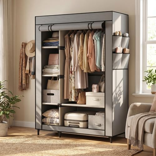 Calmootey Portable Closet Organizer, Space-Saving Storage System for Home - Image 2