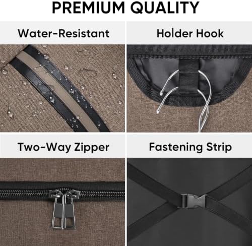 BALEINE Garment Bags for Travel, Water Resistant Carry on Suit Bag - Image 2